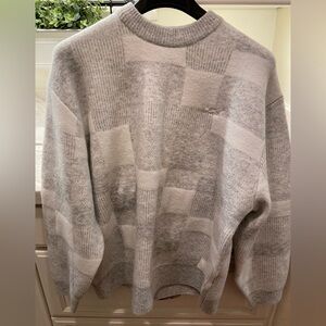 Kith Lewis Check Gray Sweater